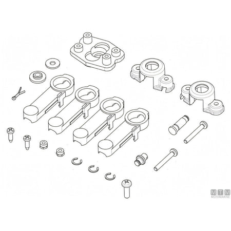 Ultraflex Comando Monoleva B110-Trim per Paratia — Kit K74
