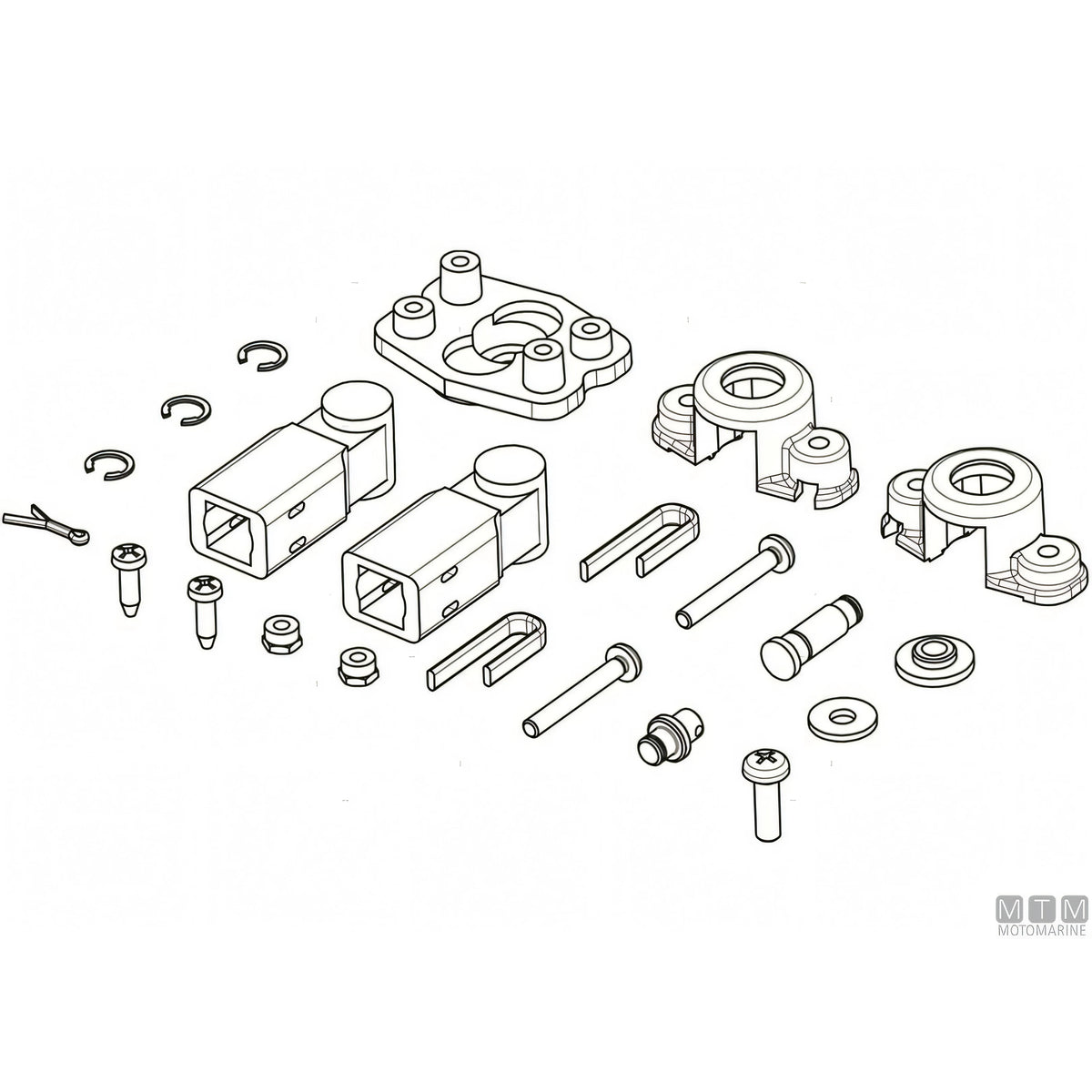 Ultraflex Comando Monoleva B110-Trim per Paratia — Kit K75