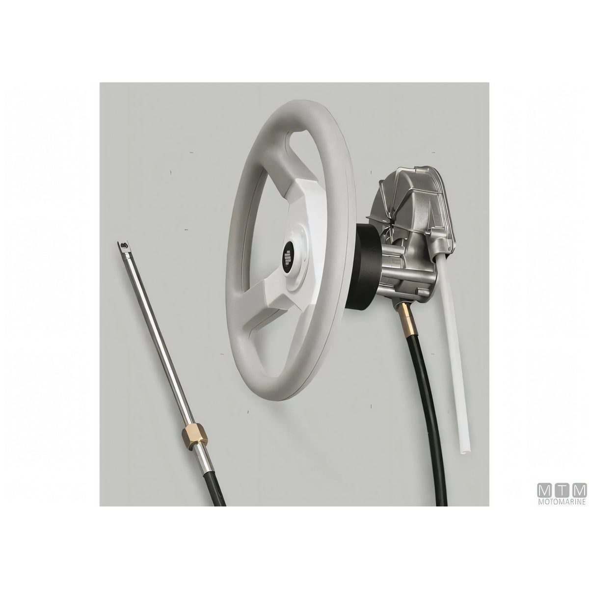 Ultraflex timoneria rotativa T85 acciaio inox — Nero