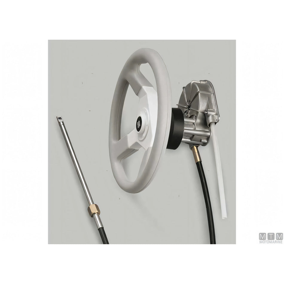 Ultraflex timoneria rotativa T85 acciaio inox — Nero