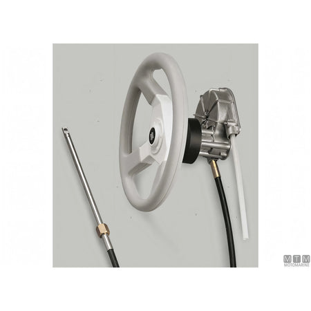 Ultraflex timoneria rotativa T85 acciaio inox — Nero