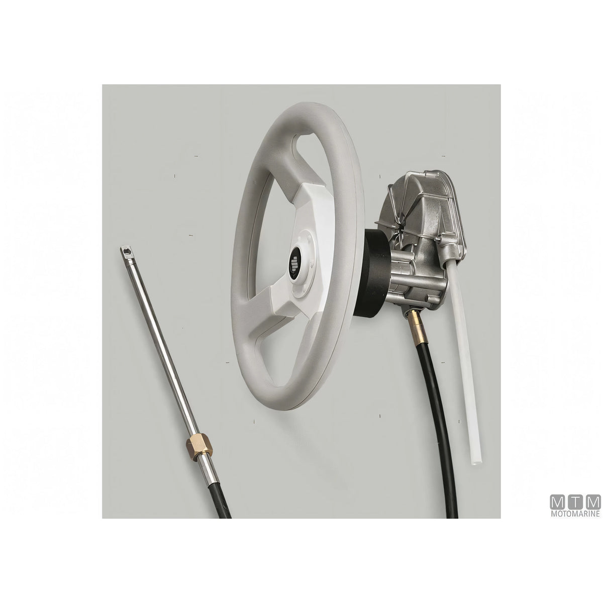 Ultraflex timoneria rotativa T85 acciaio inox — Bianco