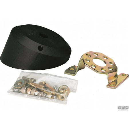 Ultraflex timoneria rotativa monocavo acciaio inox — Coprimozzo X35 Nero 20°