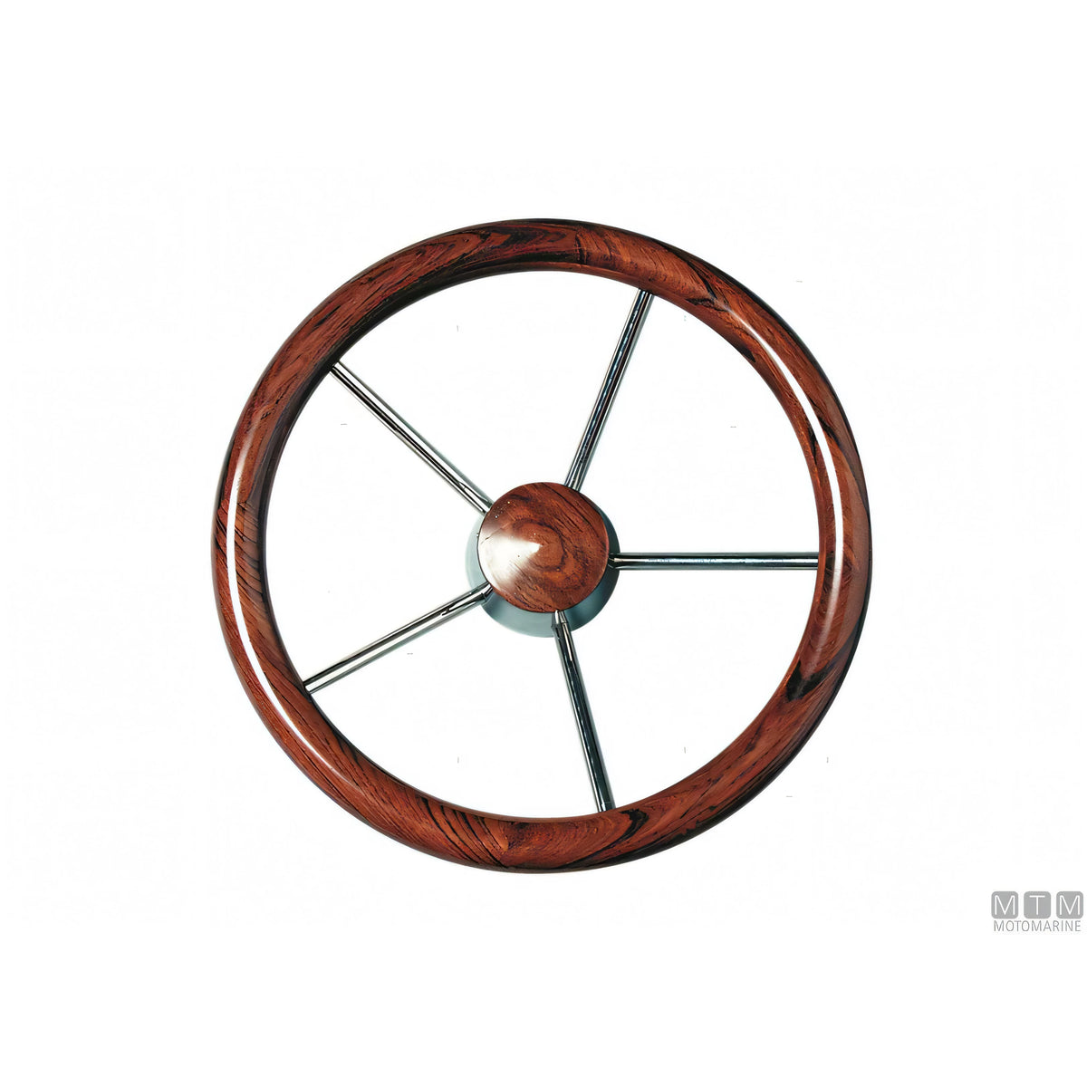 Savoretti volante Classic acciaio inox 316 e mogano — Ø 350 mm