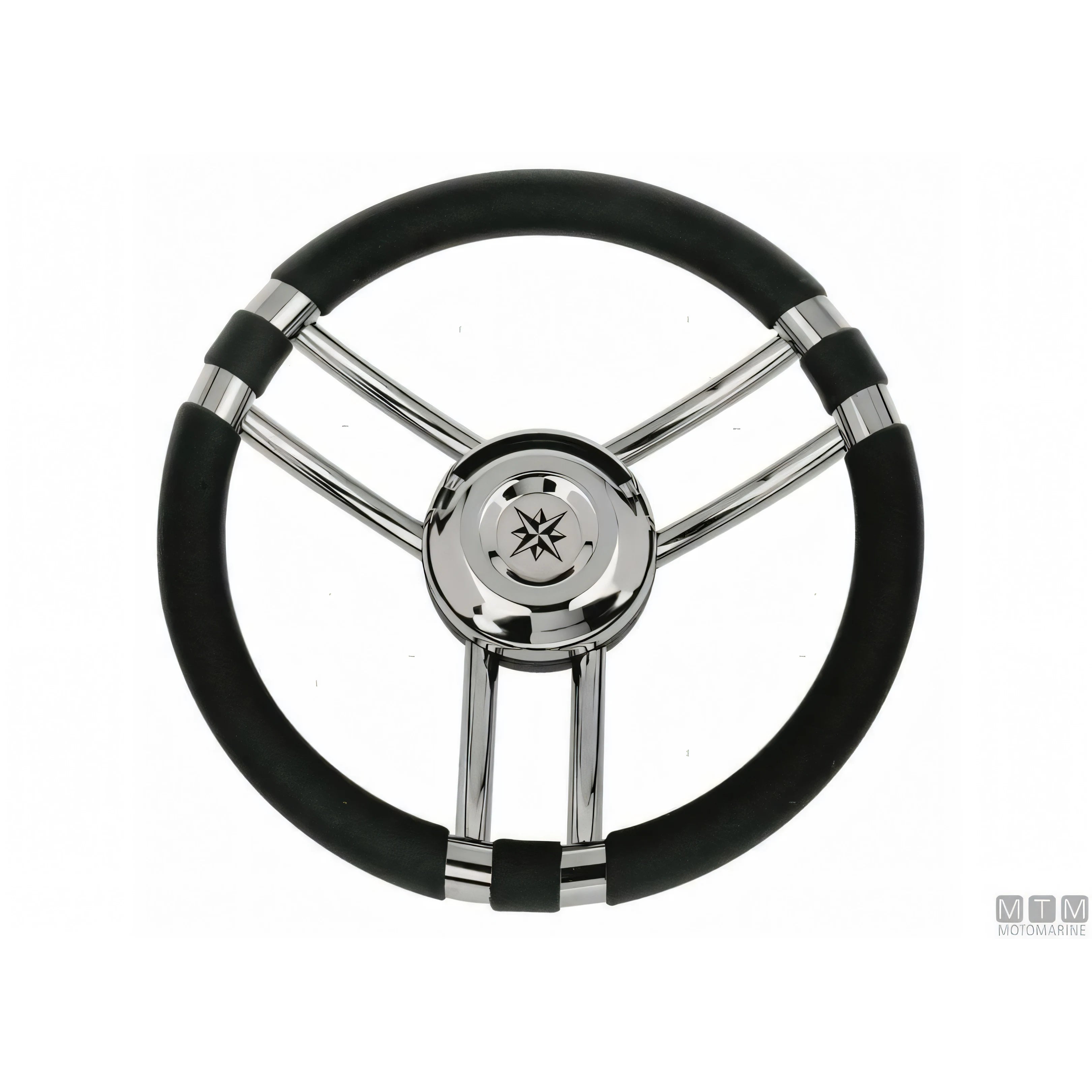 Savoretti Armando volante Ray acciaio inox — Poliuretano Nero