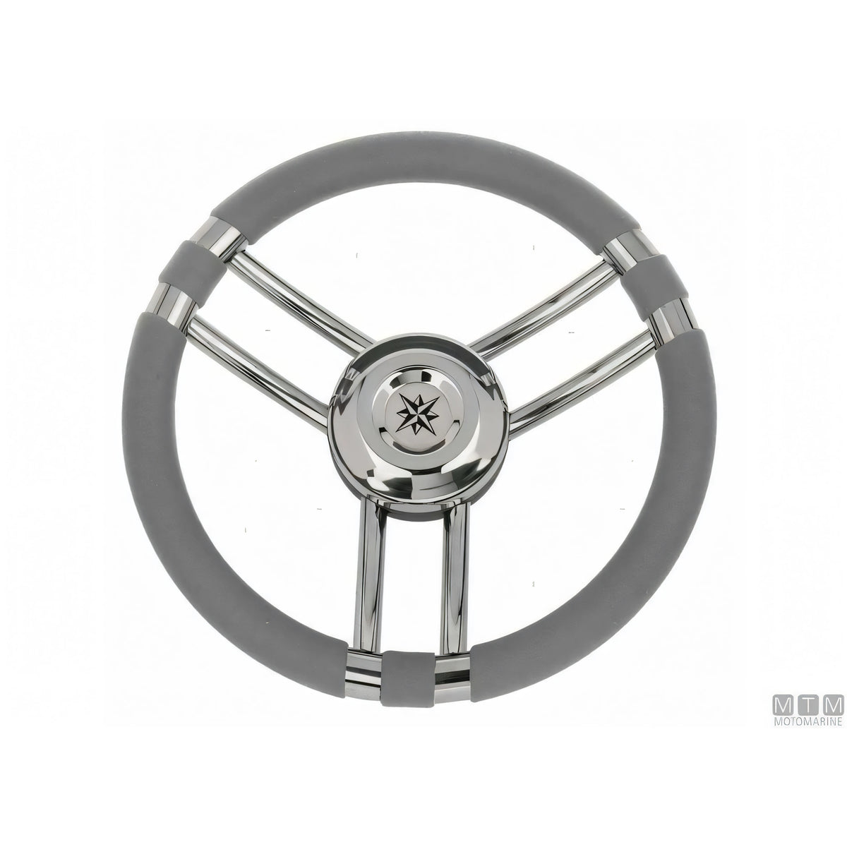 Savoretti Armando volante Ray acciaio inox — Poliuretano Nero