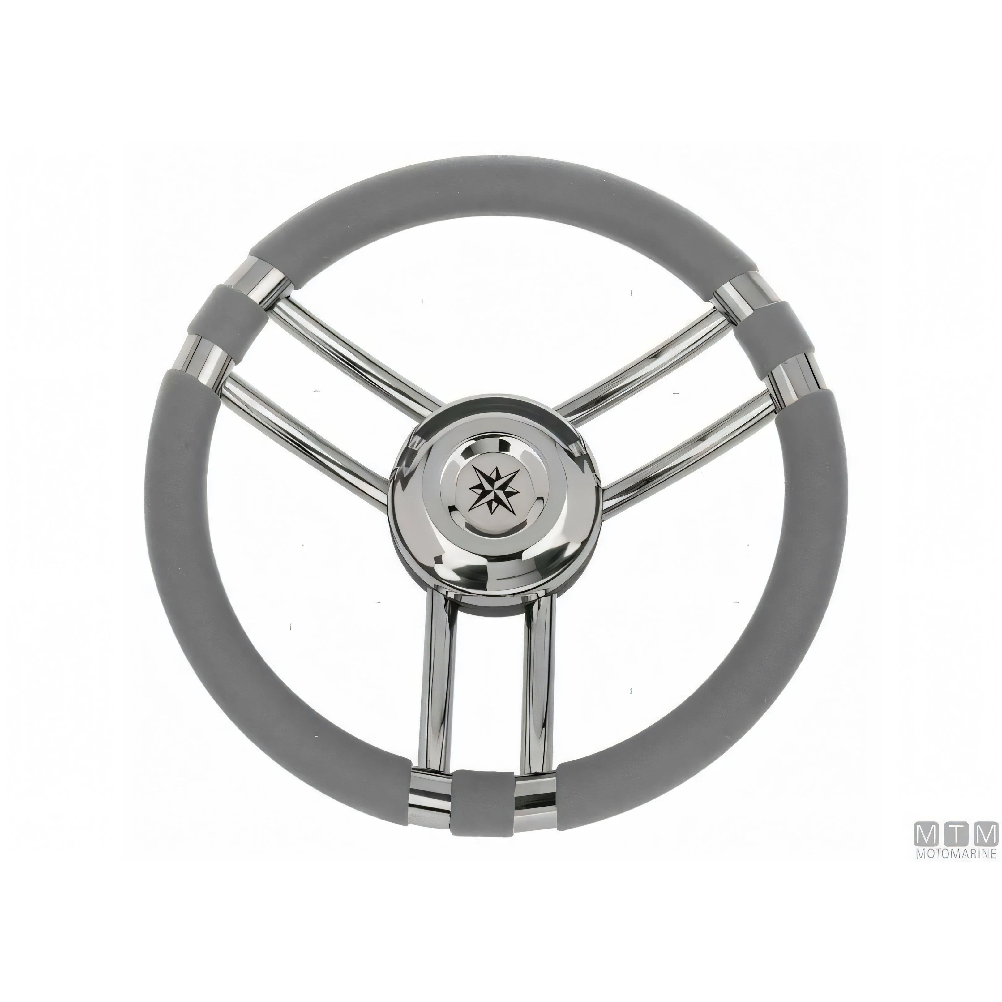 Savoretti Armando volante Ray acciaio inox — Poliuretano Nero