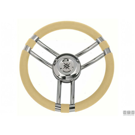 Savoretti Armando volante Ray acciaio inox — Poliuretano Nero