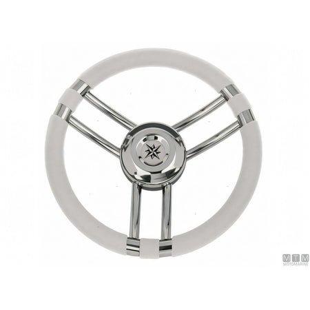 Savoretti Armando volante Ray acciaio inox — Poliuretano Nero