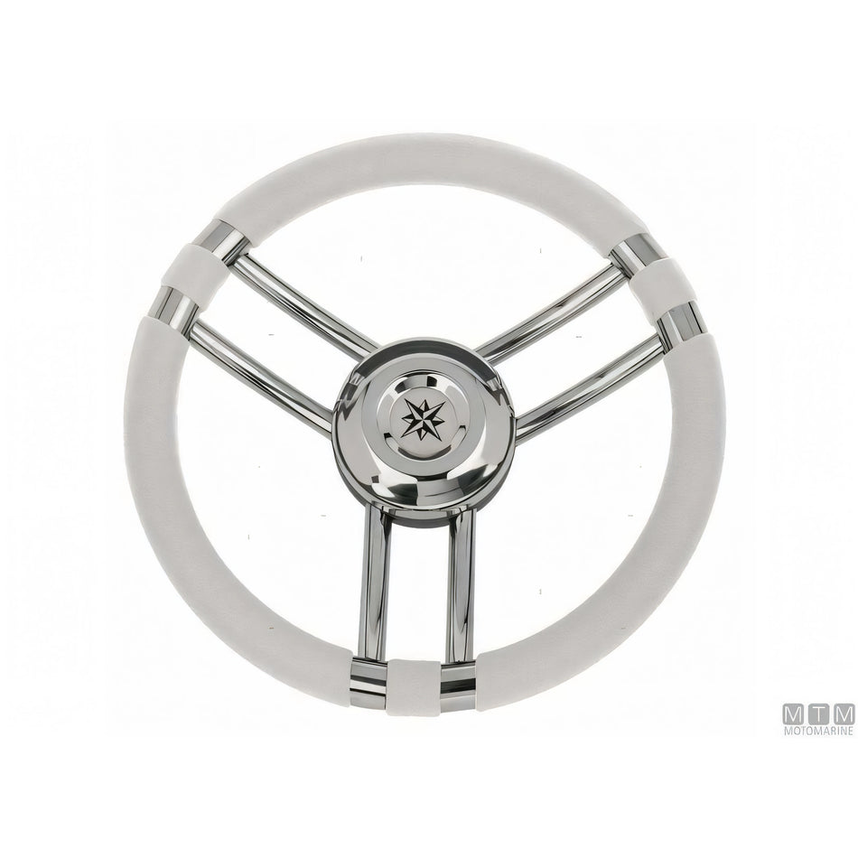 Savoretti Armando volante Ray acciaio inox — Poliuretano Nero
