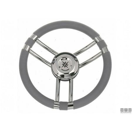 Savoretti Armando volante Ray acciaio inox — Poliuretano Grigio