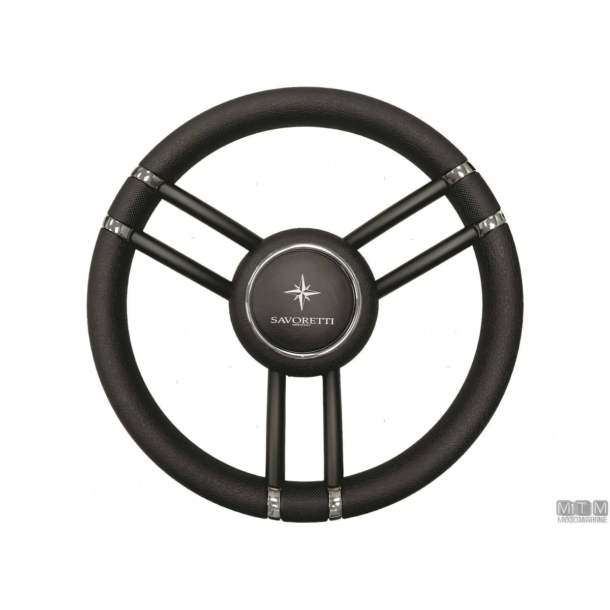 Savoretti Armando volante Ghost acciaio inox nero poliuretano — T27 - 6 razze