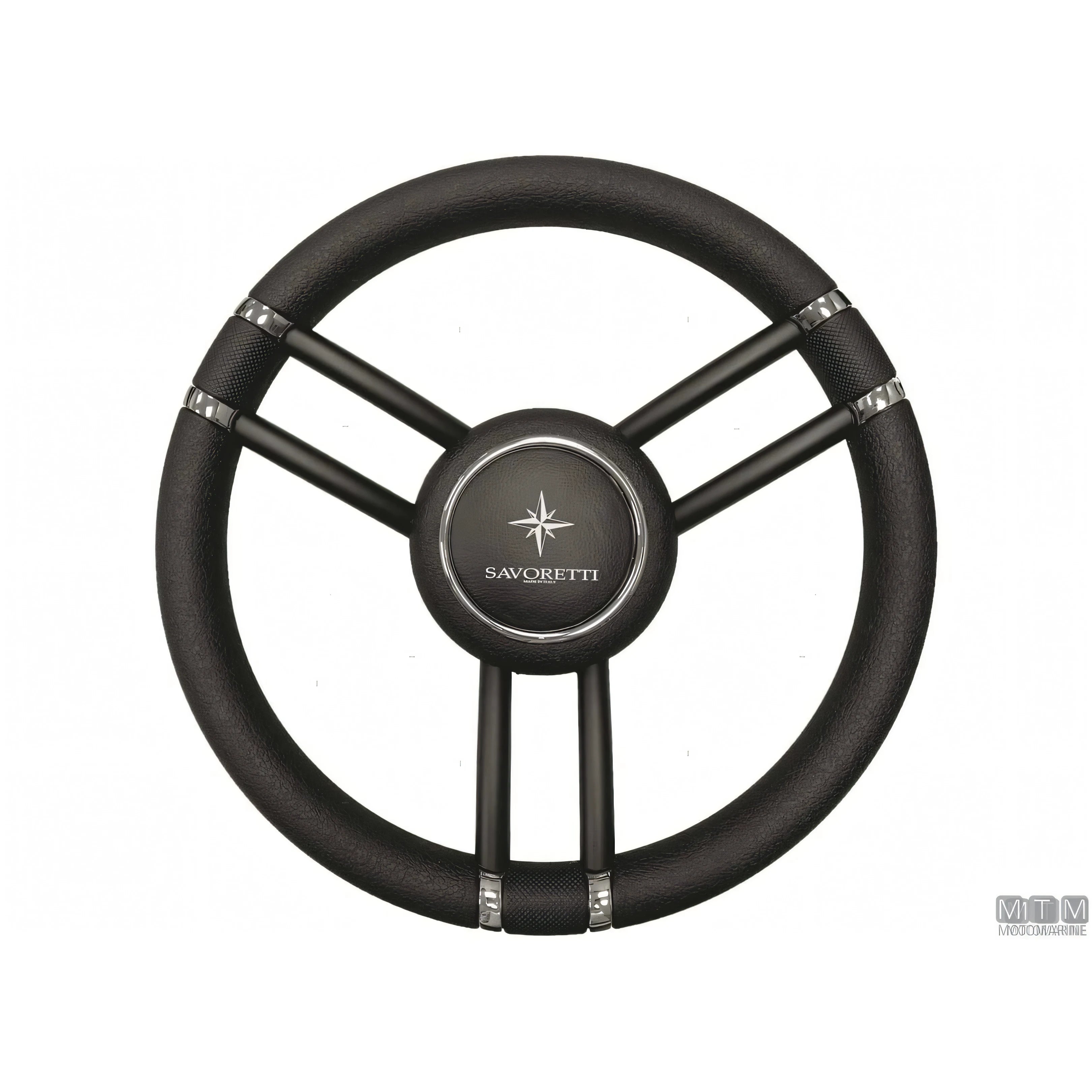 Savoretti Armando volante Ghost acciaio inox nero poliuretano — T27 - 6 razze