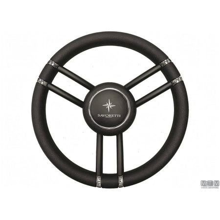 Savoretti Armando volante Ghost acciaio inox nero poliuretano — T27 - 6 razze