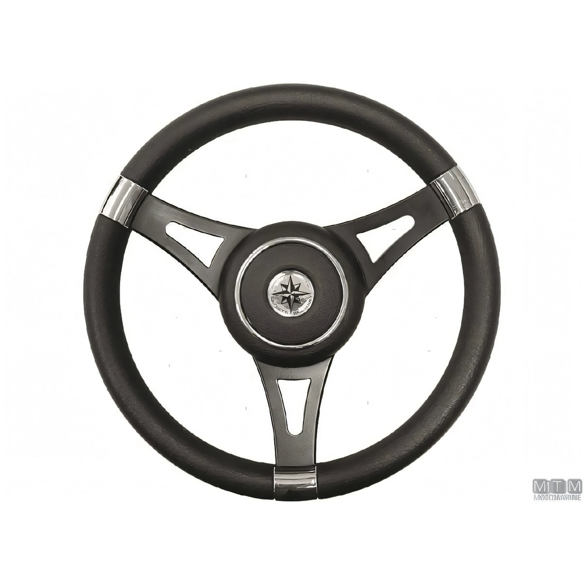 Savoretti Armando volante Ghost acciaio inox nero poliuretano — T27 - 6 razze