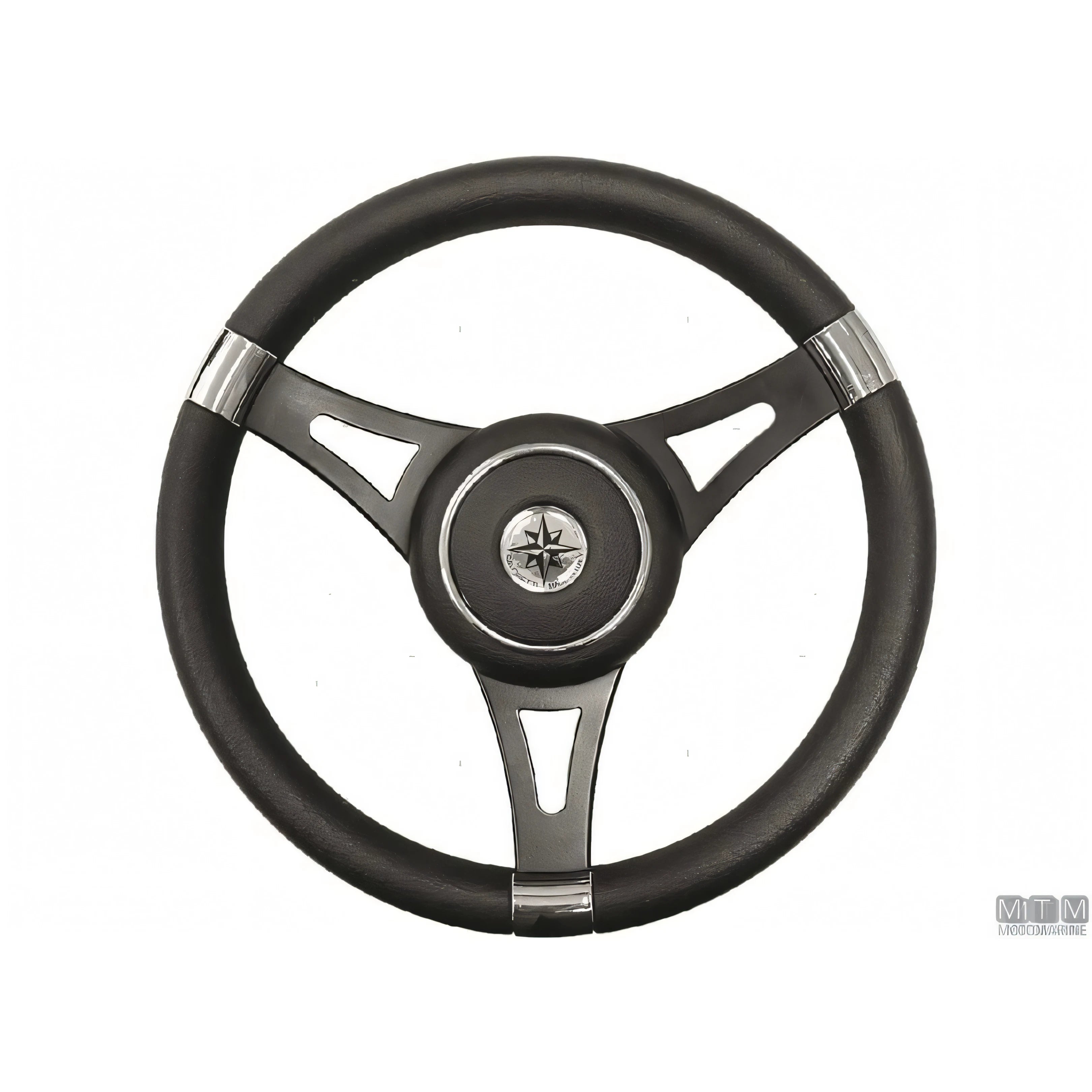 Savoretti Armando volante Ghost acciaio inox nero poliuretano — T27 - 6 razze