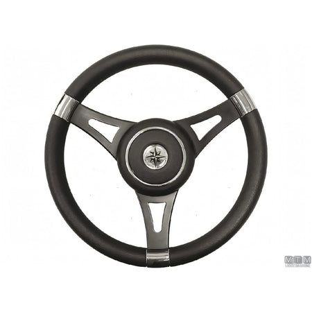 Savoretti Armando volante Ghost acciaio inox nero poliuretano — T27 - 6 razze
