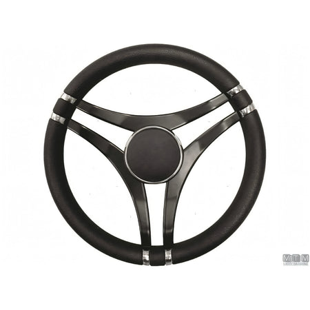 Savoretti Armando volante Ghost acciaio inox nero poliuretano — T27 - 6 razze