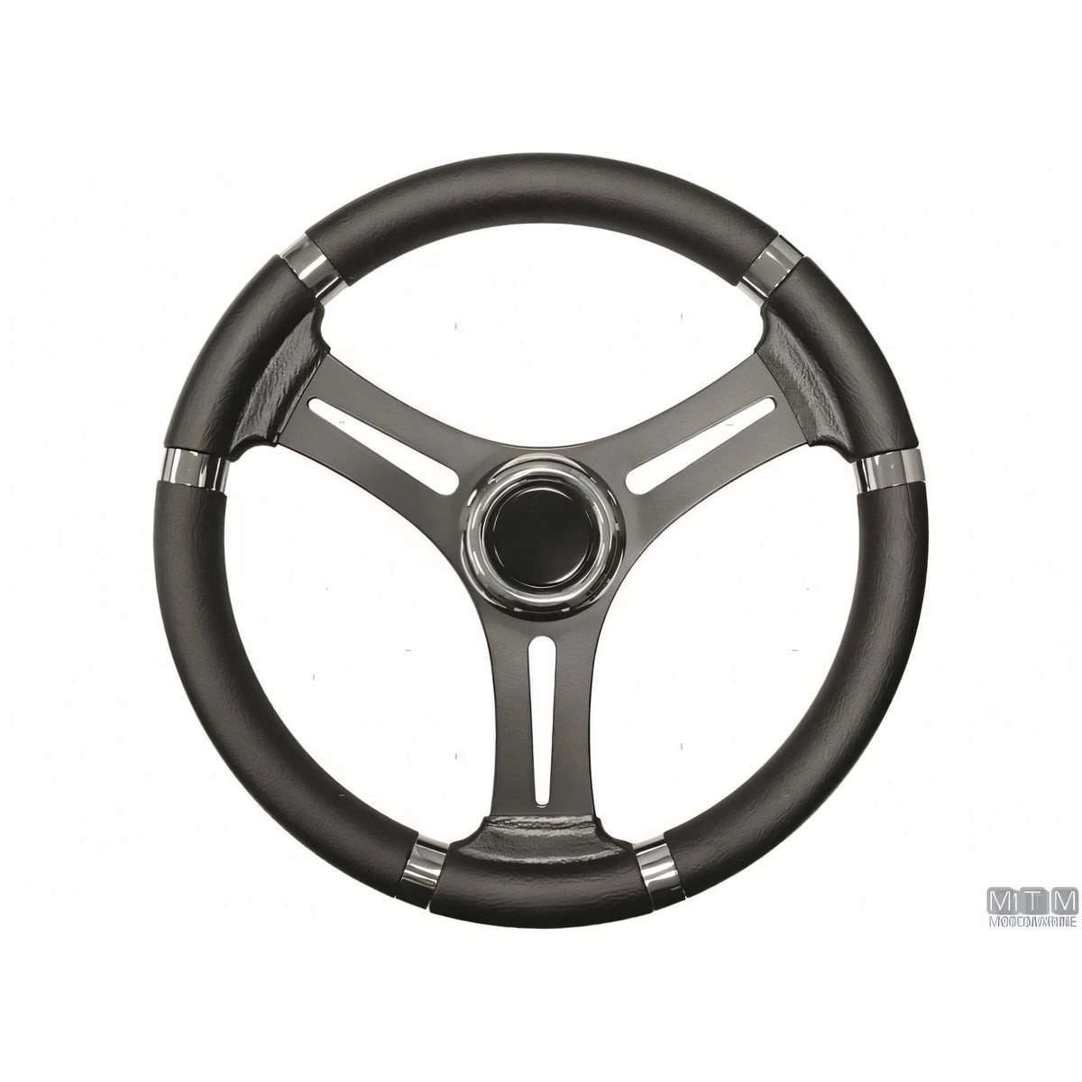 Savoretti Armando volante Ghost acciaio inox nero poliuretano — T27 - 6 razze