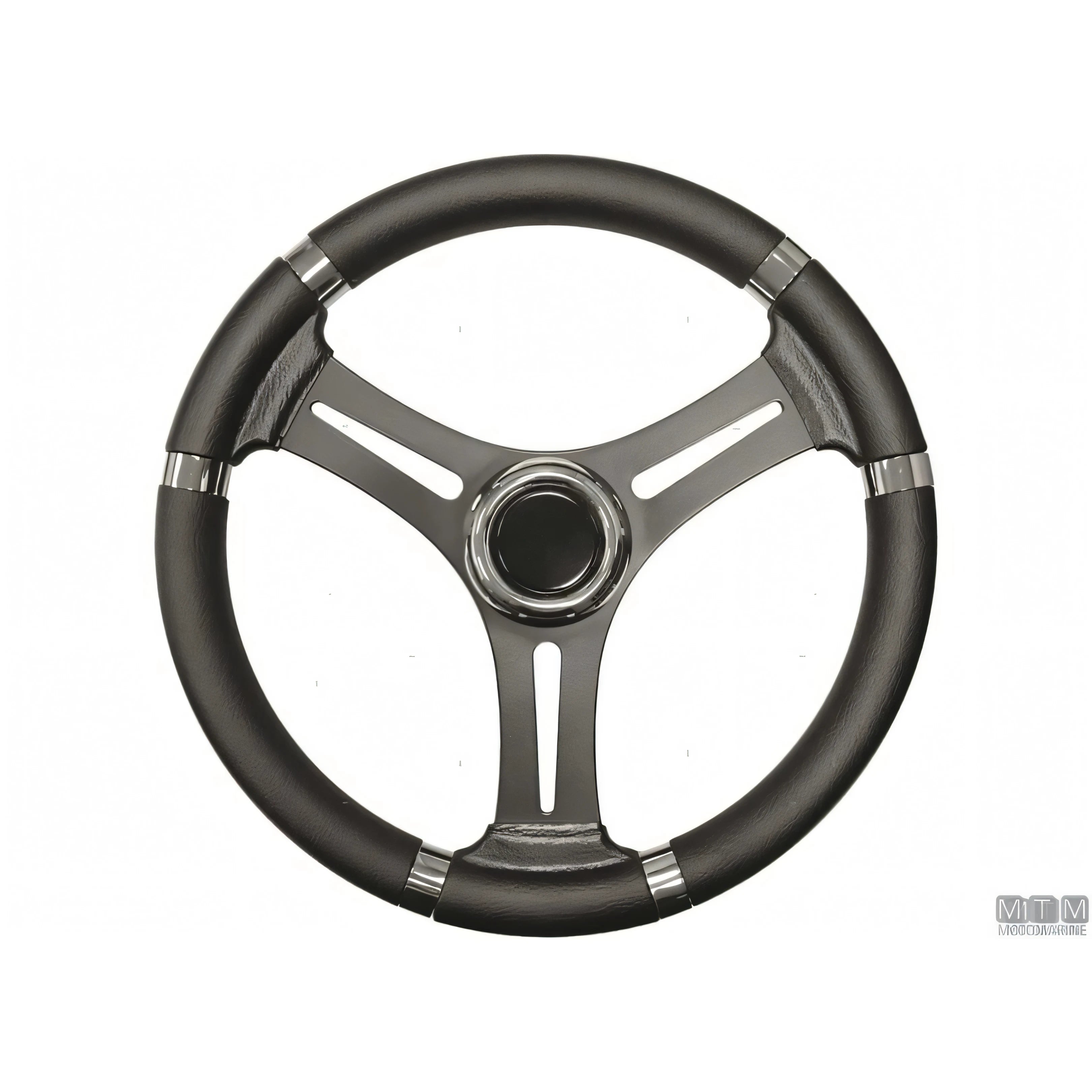 Savoretti Armando volante Ghost acciaio inox nero poliuretano — T27 - 6 razze