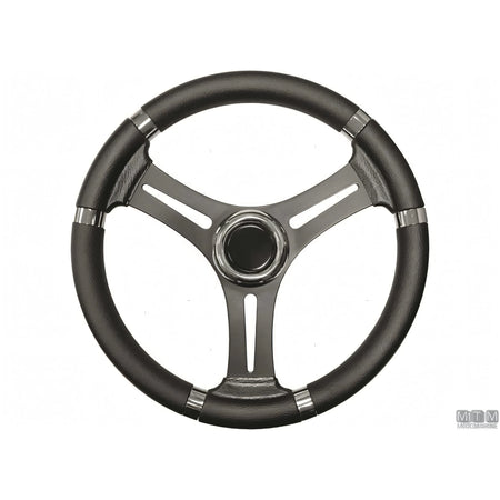 Savoretti Armando volante Ghost acciaio inox nero poliuretano — T18 - 3 razze