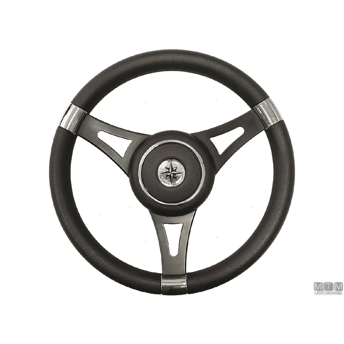 Savoretti Armando volante Ghost acciaio inox nero poliuretano — T29 - 3 razze