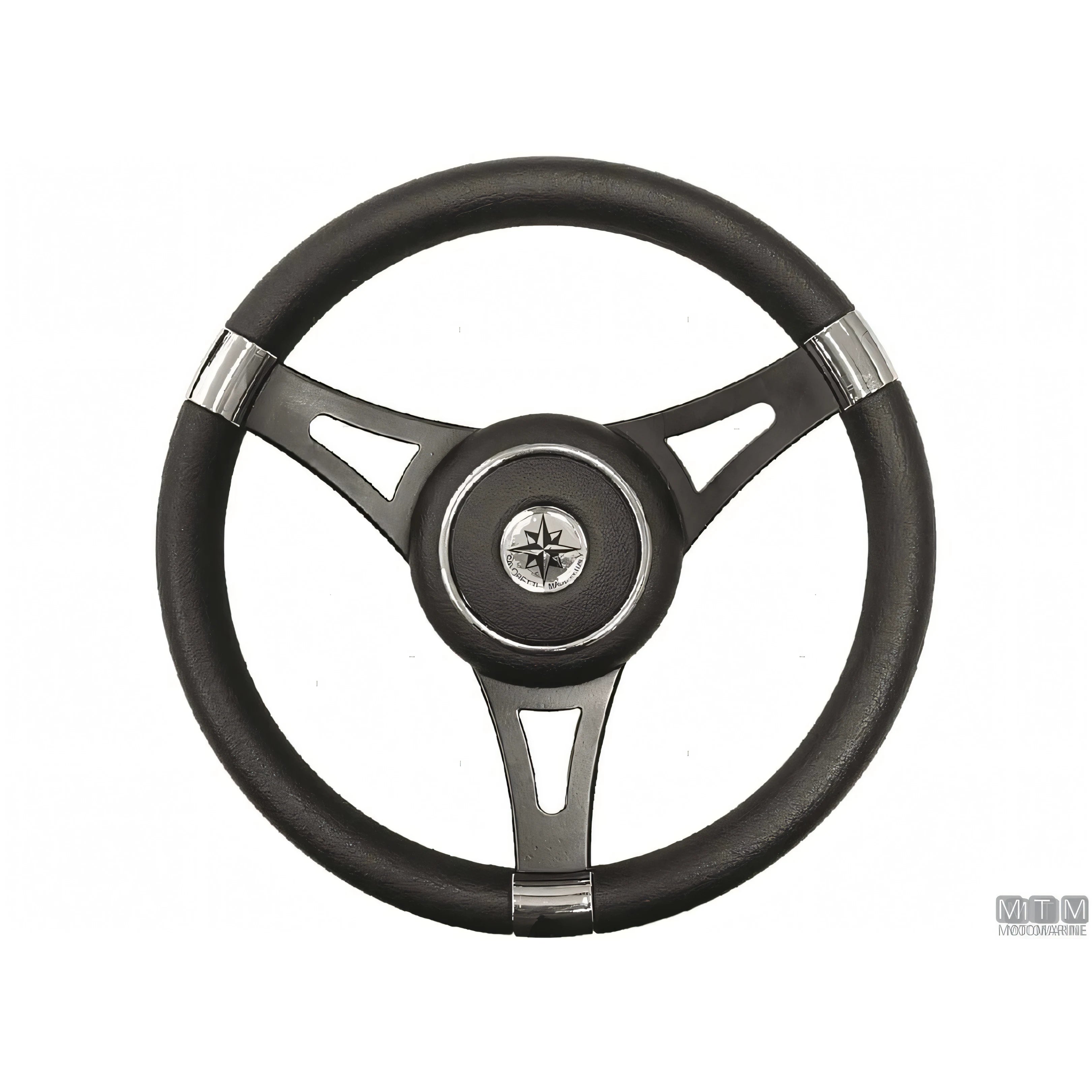 Savoretti Armando volante Ghost acciaio inox nero poliuretano — T29 - 3 razze