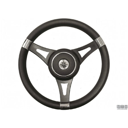 Savoretti Armando volante Ghost acciaio inox nero poliuretano — T29 - 3 razze