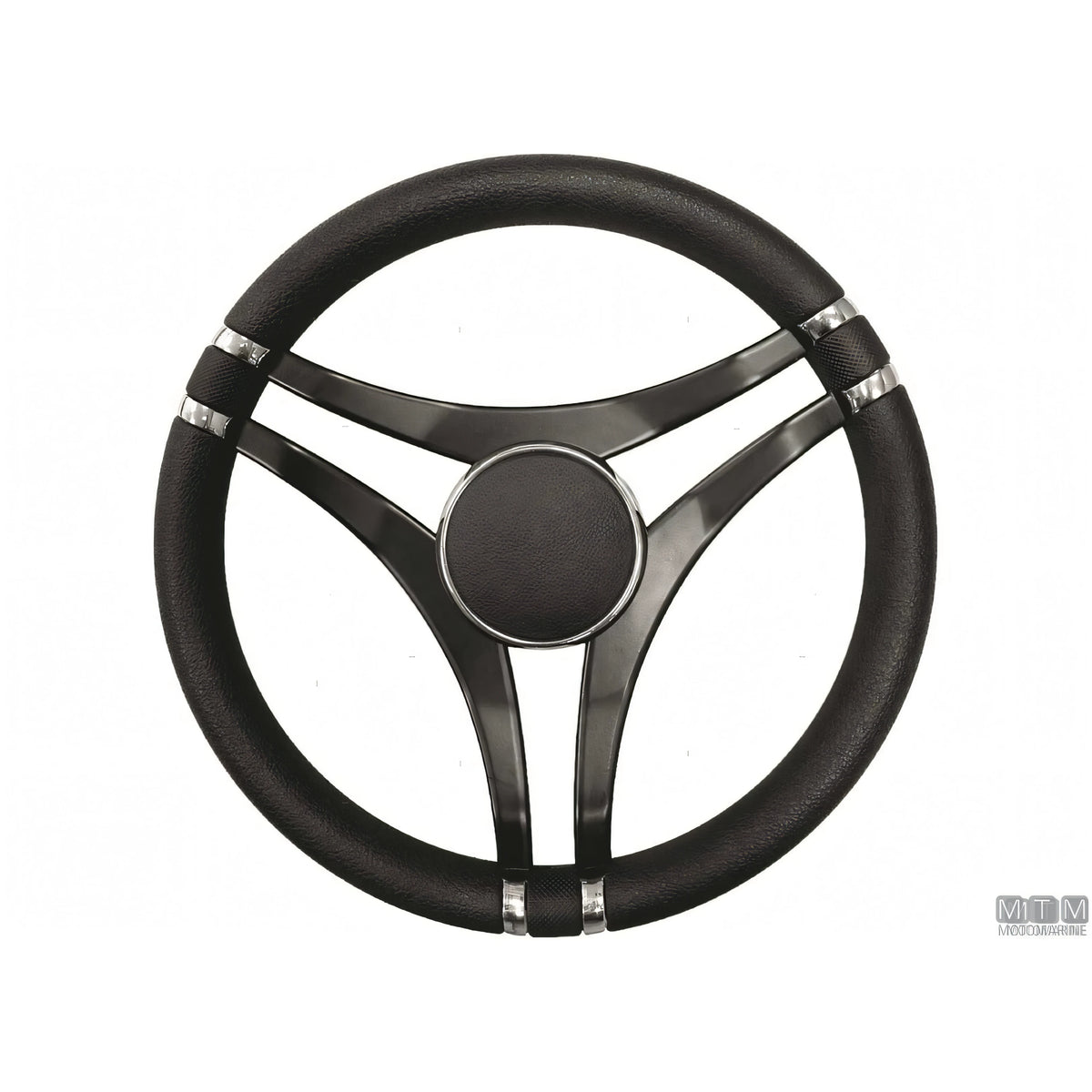 Savoretti Armando volante Ghost acciaio inox nero poliuretano — T28 - 6 razze