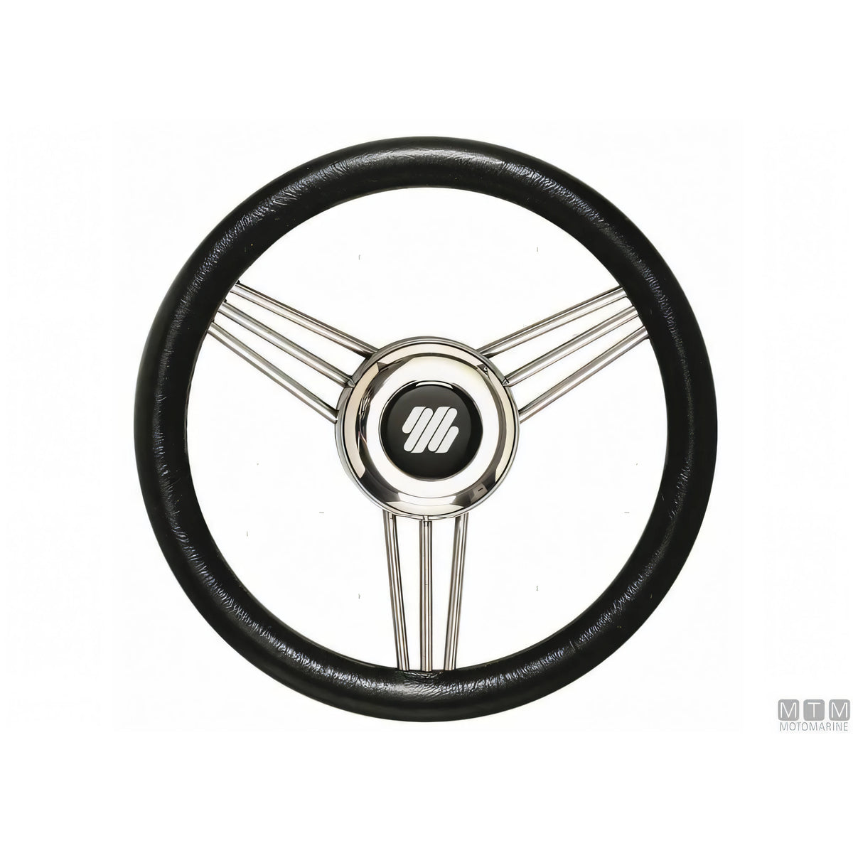Ultraflex Volante V25 Steel acciaio inox impugnatura poliuretano — Nero