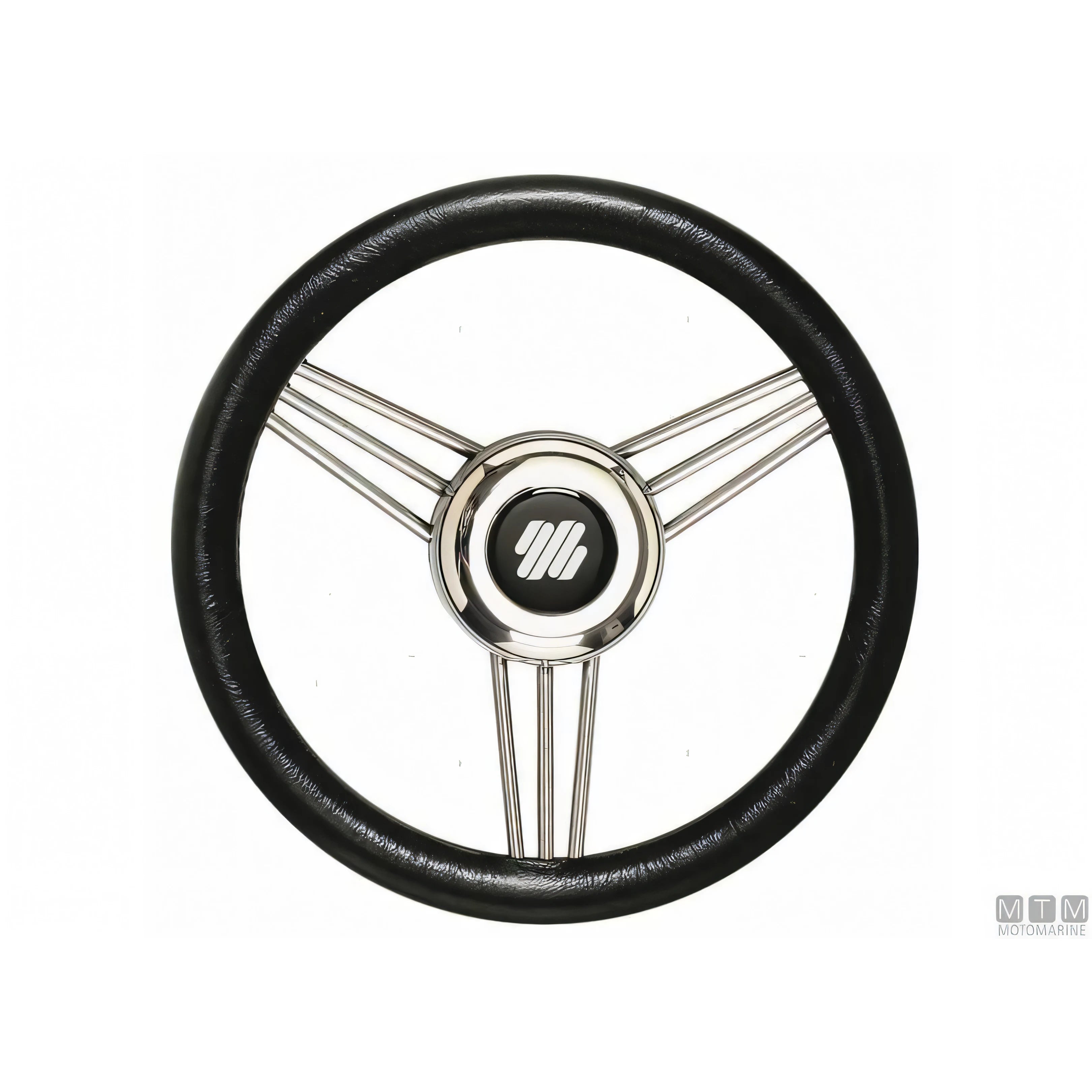 Ultraflex Volante V25 Steel acciaio inox impugnatura poliuretano — Nero