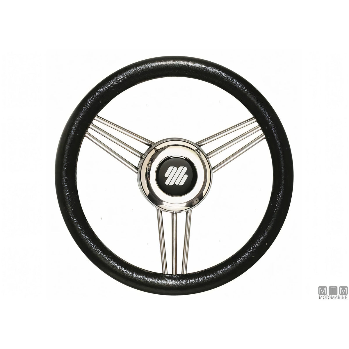 Ultraflex Volante V25 Steel acciaio inox impugnatura poliuretano — Nero