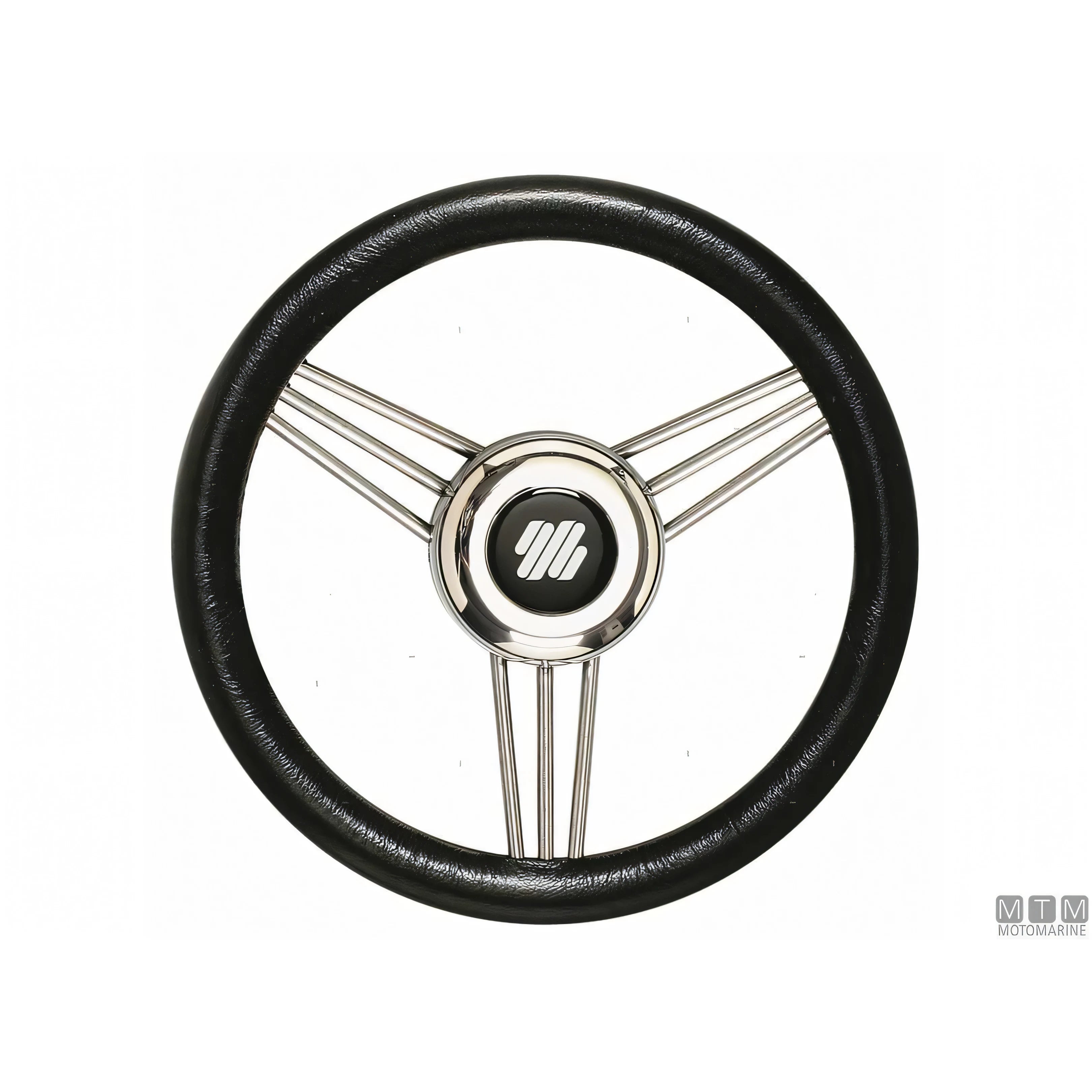 Ultraflex Volante V25 Steel acciaio inox impugnatura poliuretano — Nero