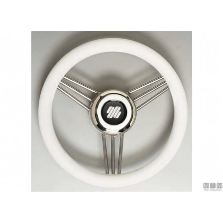 Ultraflex Volante V25 Steel acciaio inox impugnatura poliuretano — Nero