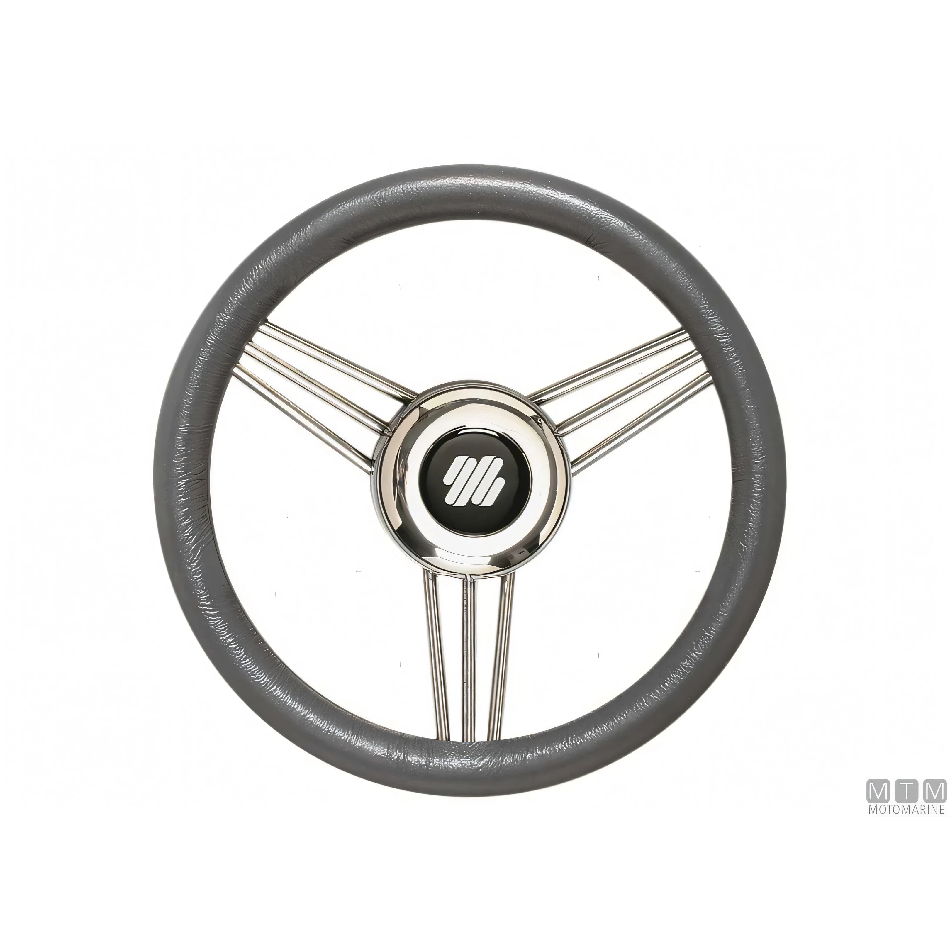 Ultraflex Volante V25 Steel acciaio inox impugnatura poliuretano — Grigio