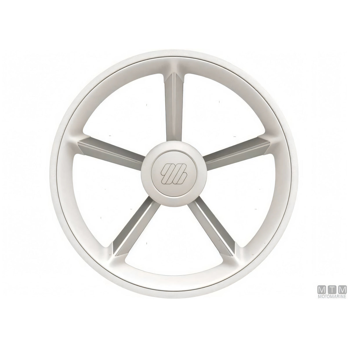 Volante Ultraflex V75 D350 razze alluminio impugnatura poliuretano — Nero