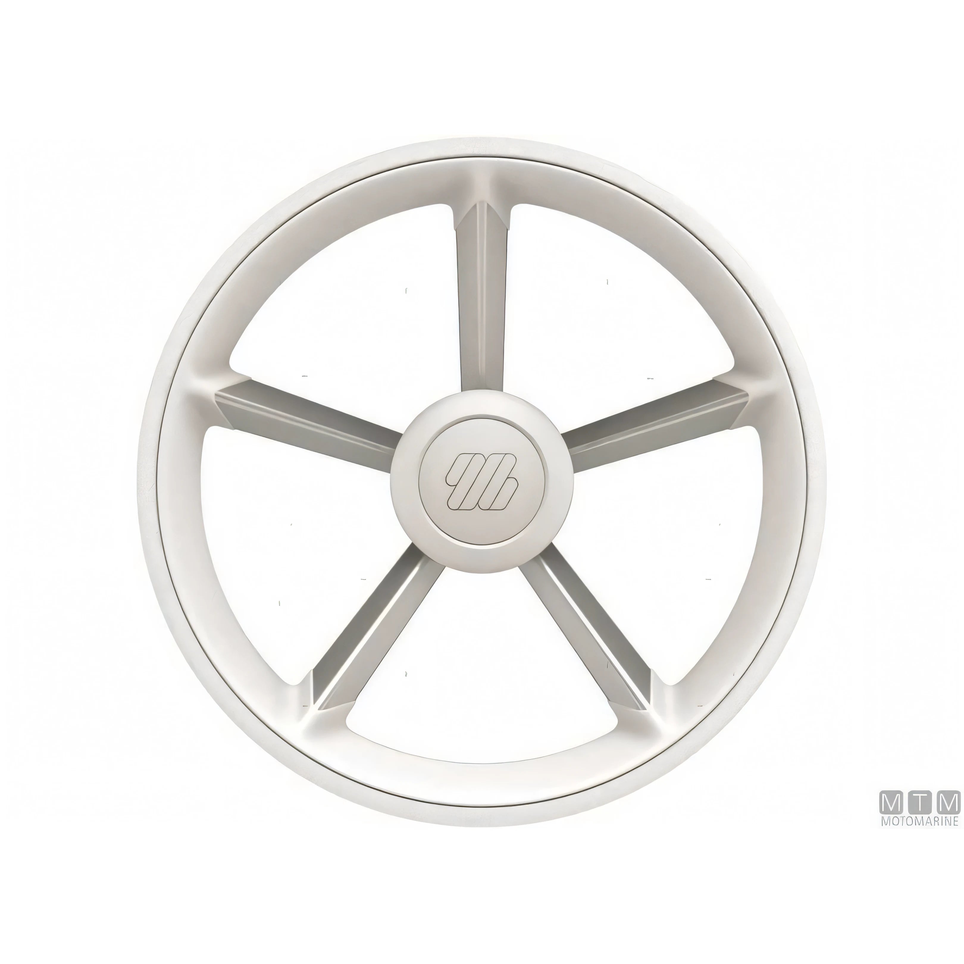 Volante Ultraflex V75 D350 razze alluminio impugnatura poliuretano — Nero