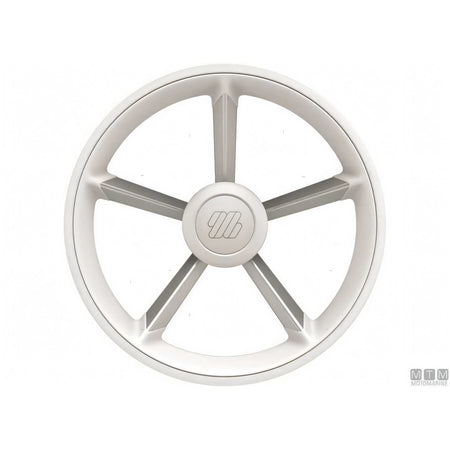 Volante Ultraflex V75 D350 razze alluminio impugnatura poliuretano — Nero