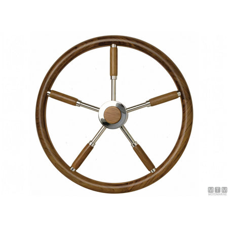 Savoretti ruota timone acciaio inox 316 e teak