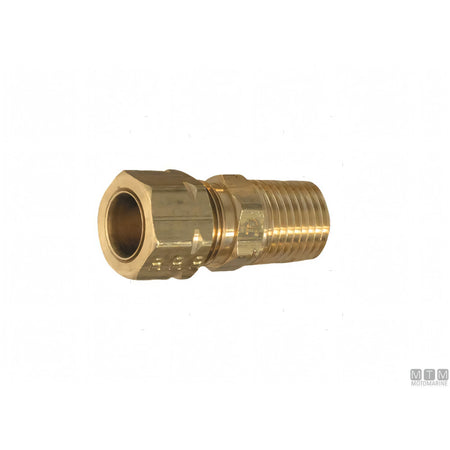 Raccordo Ultraflex per timoneria idraulica doppia stazione — Raccordo dritto 1/4" NPT - Ø 5/16"