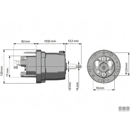 Ultraflex pompa timoneria acciaio inox — UP20F