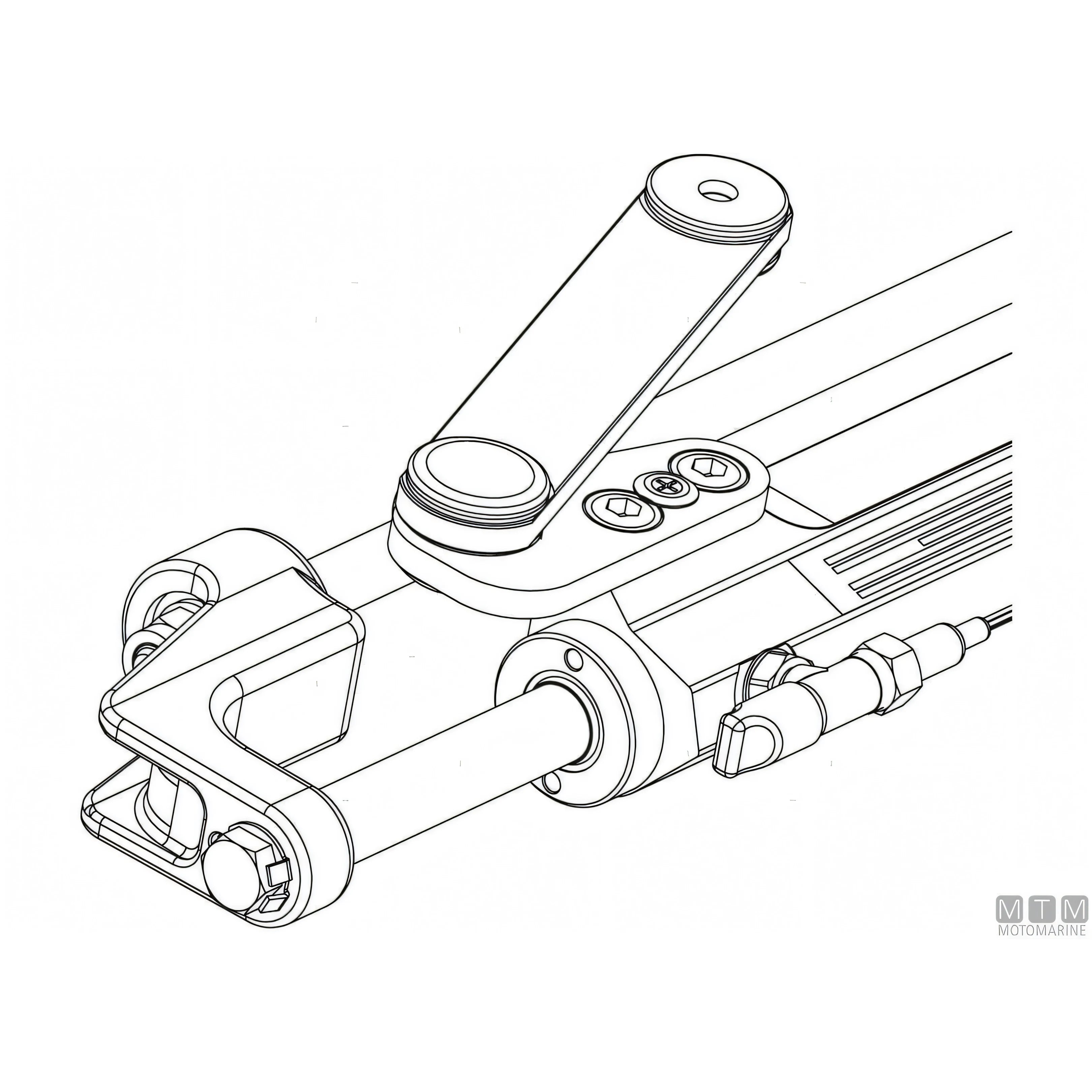Ultraflex cilindro timoneria Nautech in acciaio inox — UC128-OBF/1