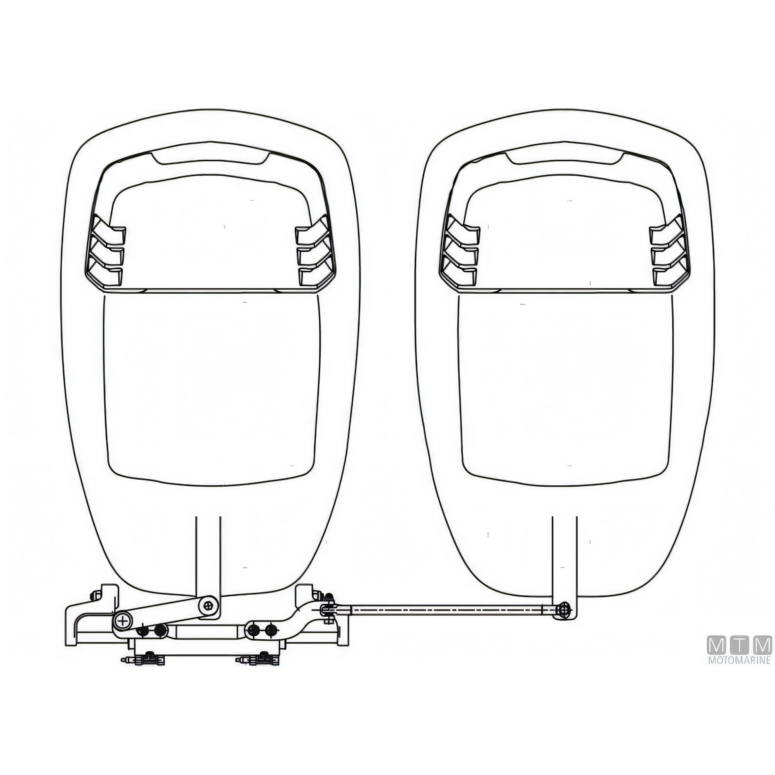 Ultraflex cilindro timoneria Nautech in acciaio inox — UC128-OBF/1