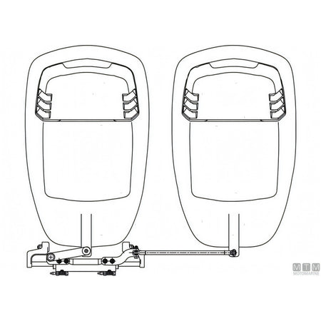 Ultraflex cilindro timoneria Nautech in acciaio inox — UC128-OBF/1