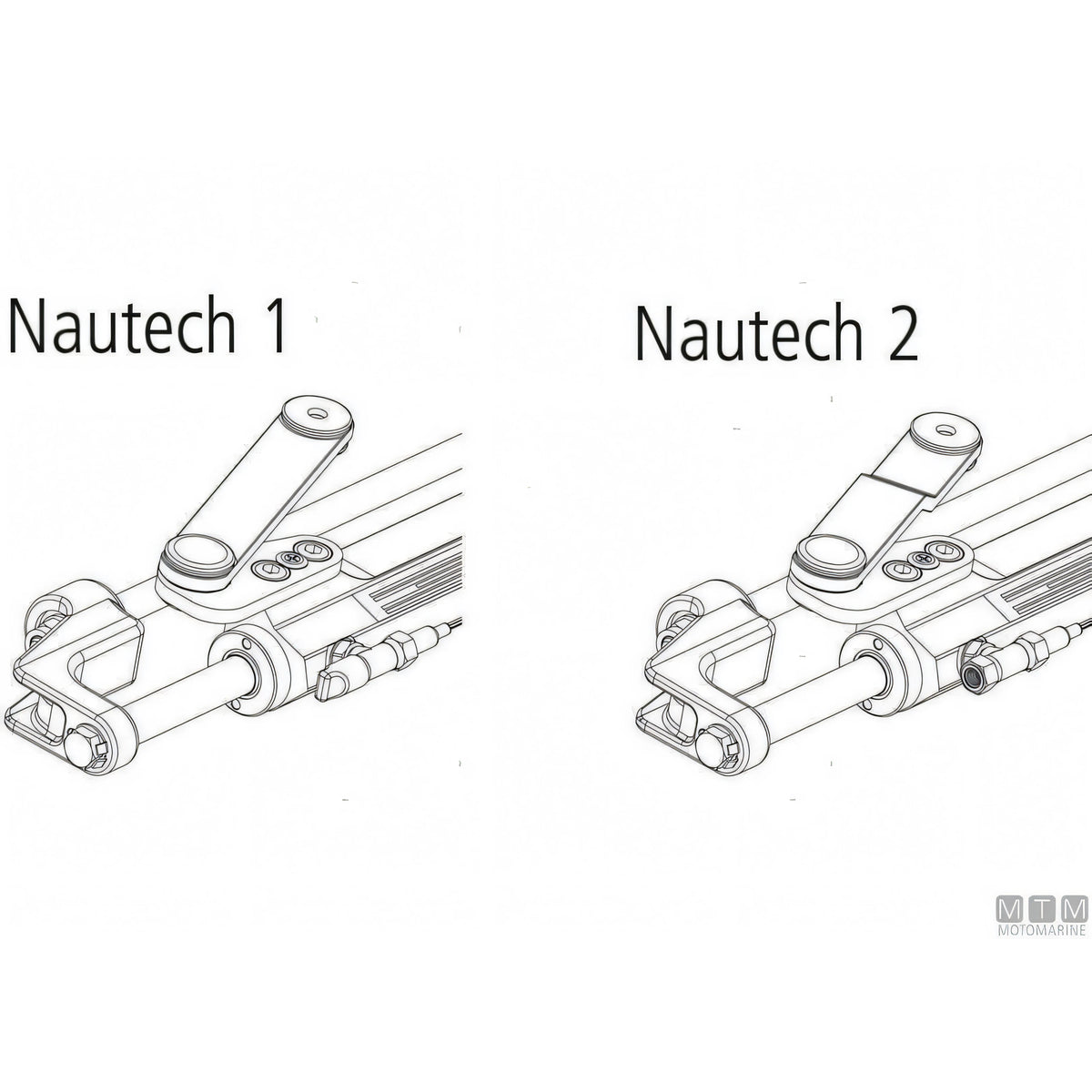 Ultraflex cilindro timoneria Nautech in acciaio inox — UC128-OBF/1