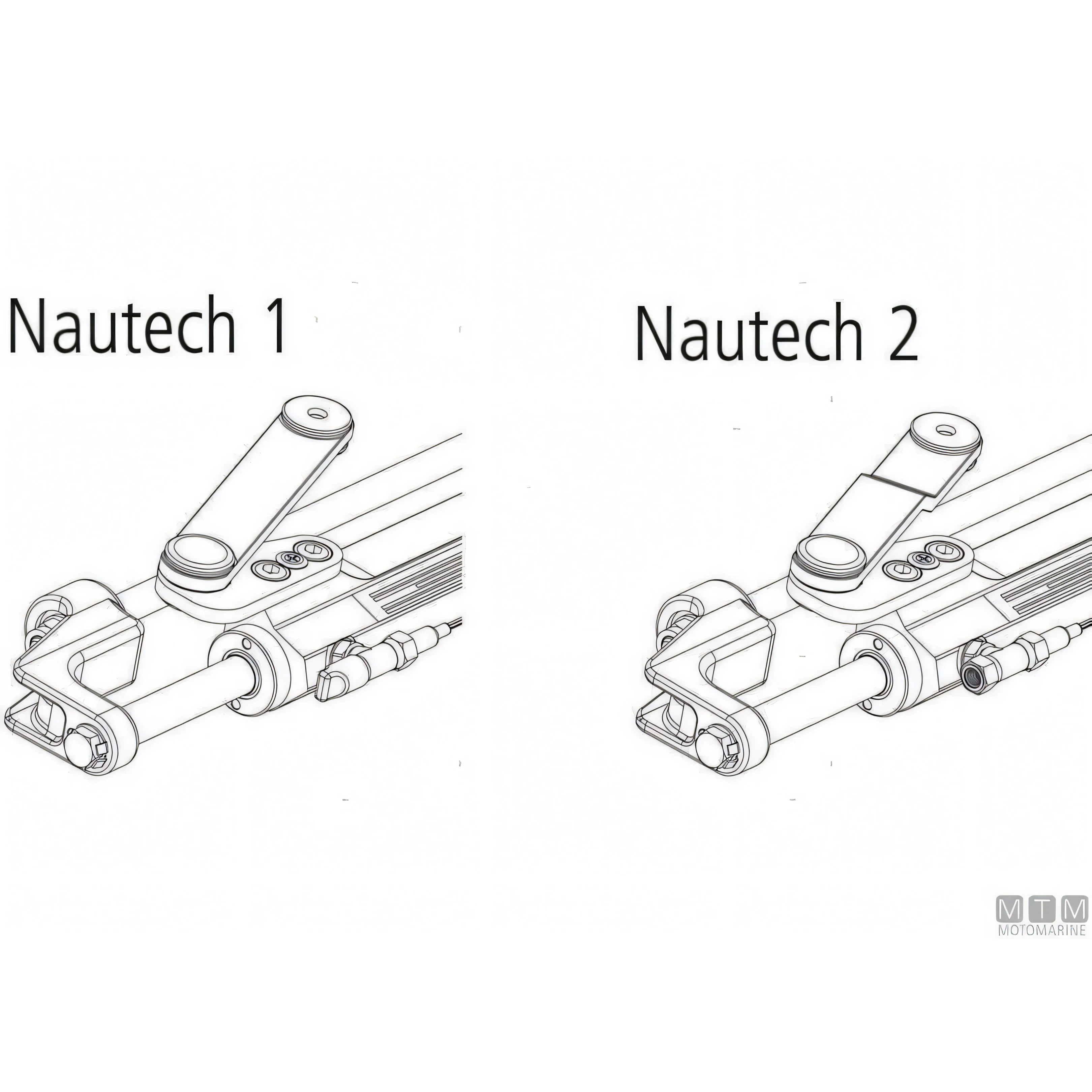 Ultraflex cilindro timoneria Nautech in acciaio inox — UC128-OBF/1