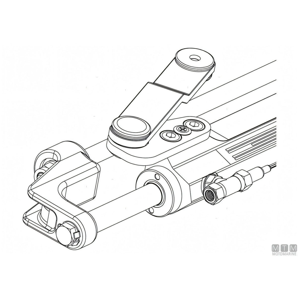 Ultraflex cilindro timoneria Nautech in acciaio inox — UC128-OBF/2