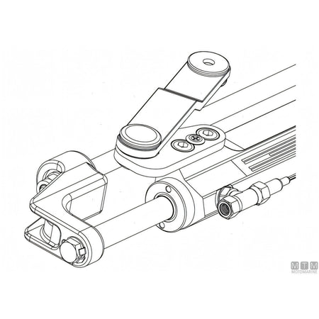 Ultraflex cilindro timoneria Nautech in acciaio inox — UC128-OBF/2