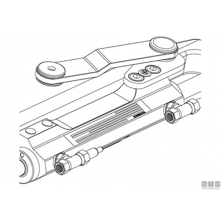Ultraflex cilindro timoneria Nautech in acciaio inox — UC128P-OBF/2 (port)