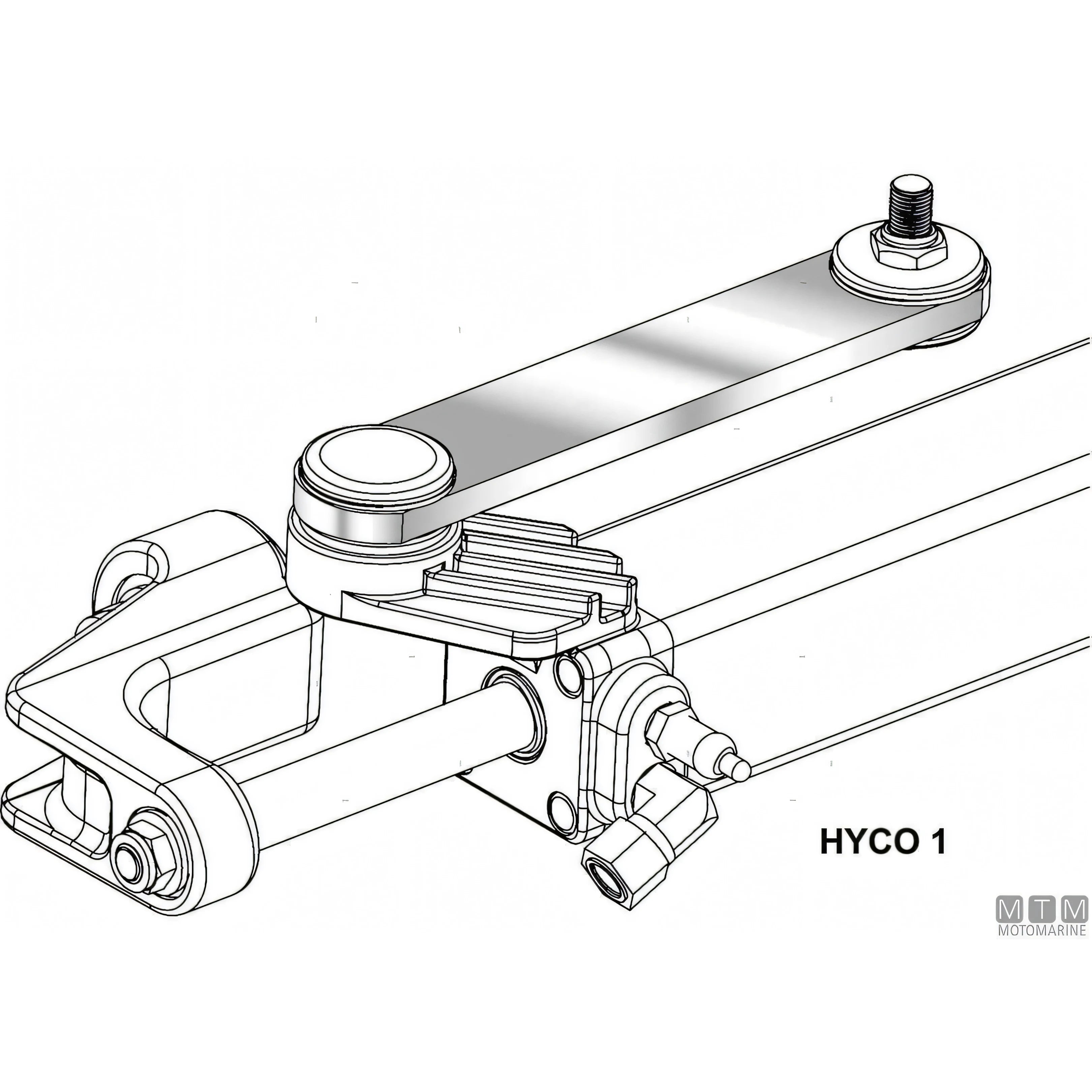 Ultraflex Kit Timoneria Idraulica Hytech pompa e cilindro — Kit timoneria Hytech 1